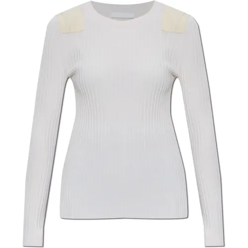 Long Sleeve Tops, female, , Size: L Ribbed long-sleeve top - Helmut Lang - Modalova