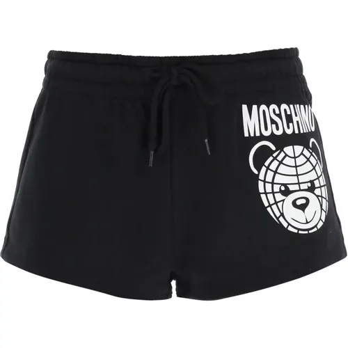 Sportliche Shorts mit Teddy-Print - Moschino - Modalova