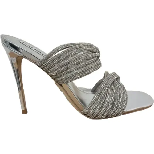 Silver Sandals for Women , female, Sizes: 4 1/2 UK, 5 1/2 UK - Steve Madden - Modalova