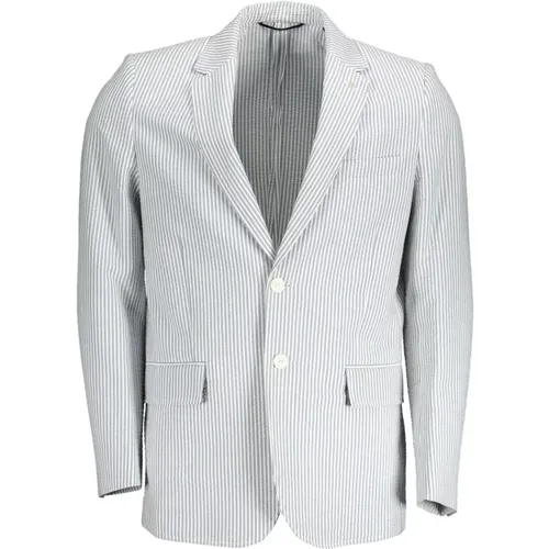 Blazers, male, , Size: L Classic Cotton Jacket - Gant - Modalova