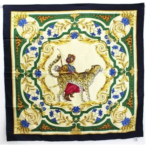 Pre-owned Scarves, female, , Size: ONE SIZE Pre-owned Silk scarves - Salvatore Ferragamo Pre-owned - Modalova