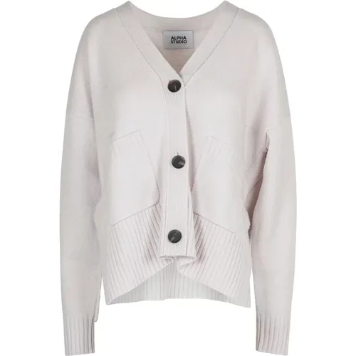Cardigans, female, , Size: S Cardigan Contemporary - Alpha Studio - Modalova