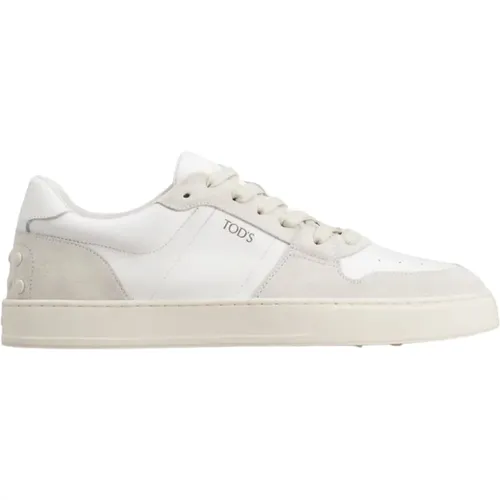 Leather Low-Top Sneakers , male, Sizes: 8 1/2 UK, 11 UK, 7 UK, 10 1/2 UK, 9 1/2 UK, 10 UK, 9 UK, 7 1/2 UK, 8 UK - TOD'S - Modalova