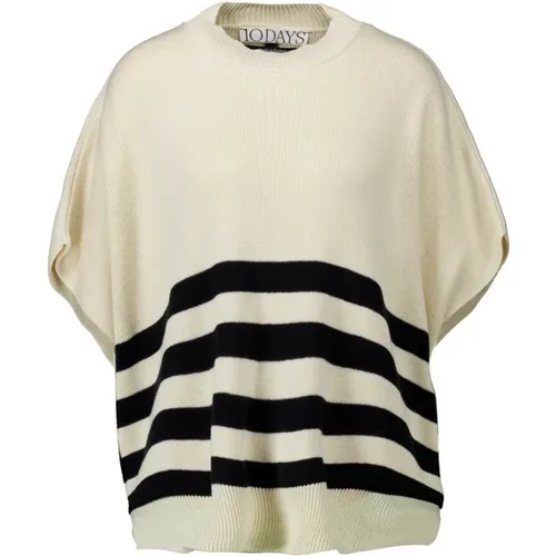 Striped Sleeveless Sweater Women , female, Sizes: XL, L, M - 10Days - Modalova