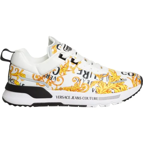 Sneakers, male, , Size: 8 US Abstract Logo Multicolour Sneakers - Versace Jeans Couture - Modalova