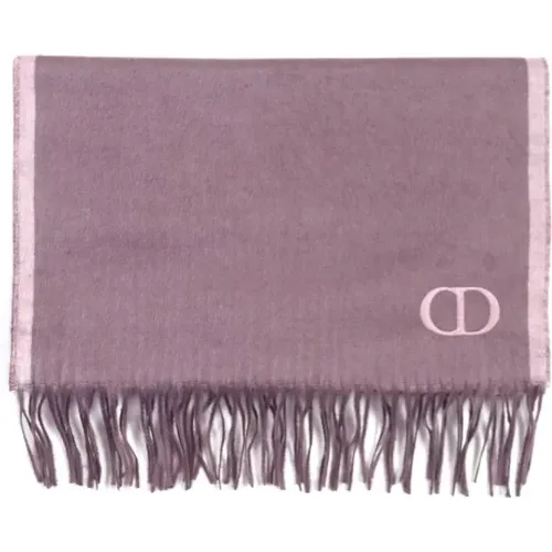 Pre-owned Scarves, male, , Size: ONE SIZE Pre-owned Canvas scarves - Dior Vintage - Modalova