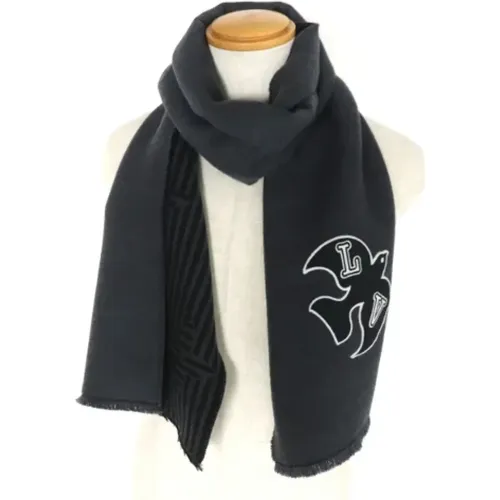 Pre-owned Scarves, male, , Size: ONE SIZE Pre-owned Wool scarves - Louis Vuitton Vintage - Modalova