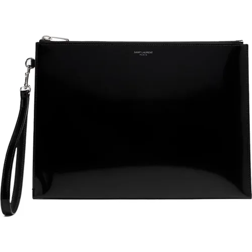 Leather Handbags , male, Sizes: ONE SIZE - Saint Laurent - Modalova