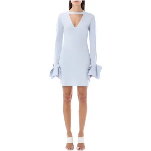 Light Ruffle Sleeve Mini Dress , female, Sizes: S - JW Anderson - Modalova