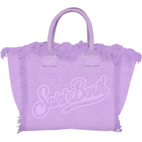 Vanity Sponge Bag with Fringes , female, Sizes: ONE SIZE - MC2 Saint Barth - Modalova
