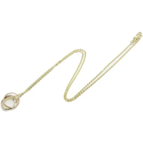 Pre-owned Jewellery, female, , Size: ONE SIZE Pre-owned Gold necklaces - Cartier Vintage - Modalova