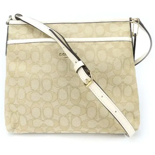 Pre-owned Cross Body Bags, female, , Size: ONE SIZE Pre-owned Canvas shoulder-bags - Coach Pre-owned - Modalova