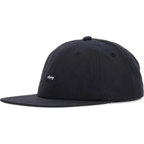 Caps, unisex, , Size: ONE SIZE Flat Visor Strapback Cap - Obey - Modalova