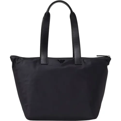 Shoulder Bags, male, , Size: ONE SIZE Stylish Shoulder Bag Set Shopper Pouch - Emporio Armani - Modalova