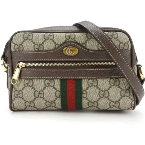 Pre-owned Cross Body Bags, female, , Size: ONE SIZE Pre-owned Canvas shoulder-bags - Gucci Vintage - Modalova