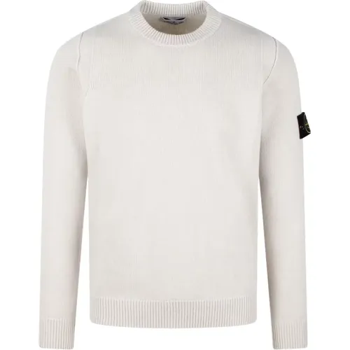 Lambswool Crewneck Strickpullover , Herren, Größe: M - Stone Island - Modalova