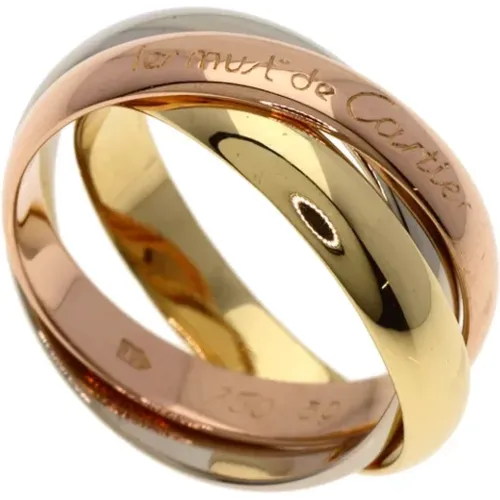 Pre-owned Jewellery, female, , Size: ONE SIZE Pre-owned Rose Gold rings - Cartier Vintage - Modalova