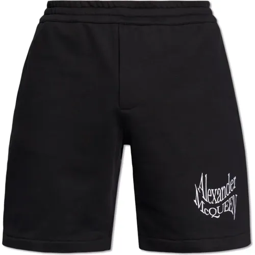 Shorts mit Logo Alexander McQueen - alexander mcqueen - Modalova