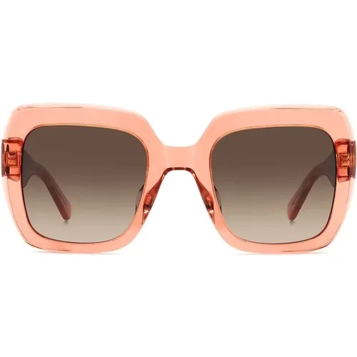 Peach/Dark Shaded Sunglasses,Dark Havana/ Shaded Sunglasses Naomi/S - Kate Spade - Modalova