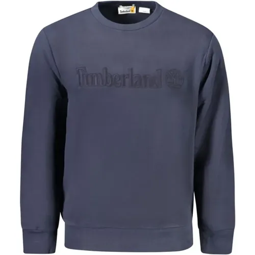 Blauer Baumwollpullover , Herren, Größe: XL - Timberland - Modalova