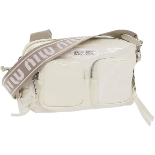 Pre-owned Cross Body Bags, female, , Size: ONE SIZE Pre-owned Fabric shoulder-bags - Miu Miu Pre-owned - Modalova