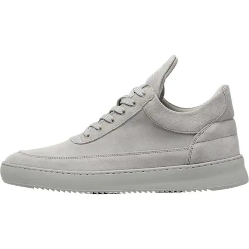 Niedrige Wildleder Komplett Grau , unisex, Größe: 41 EU - Filling Pieces - Modalova