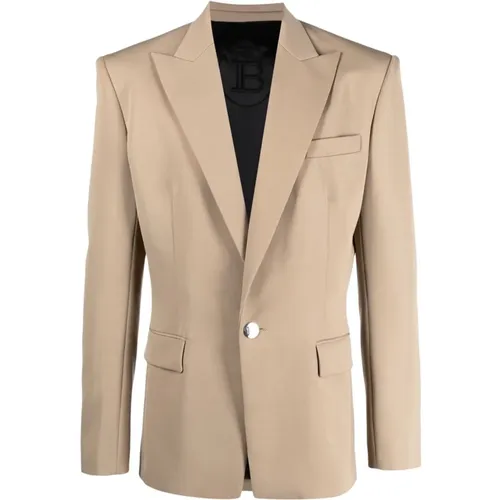 Wool Blazer , male, Sizes: XL - Balmain - Modalova