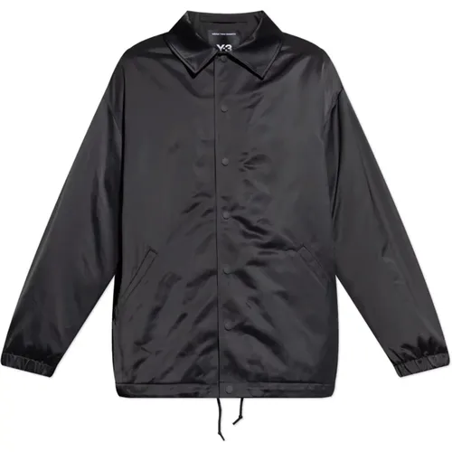 Light Jackets, male, , Size: L Coat with logo - Y-3 - Modalova