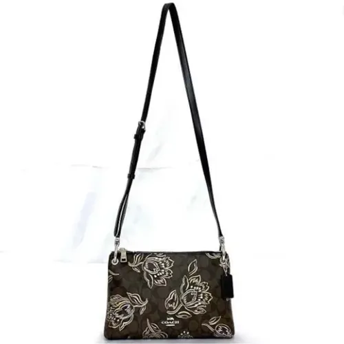 Pre-owned Cross Body Bags, female, , Size: ONE SIZE Pre-owned Canvas shoulder-bags - Coach Pre-owned - Modalova