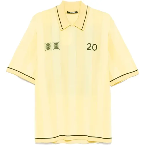 Polo Shirts, male, , Size: M T-shirt Stylish Design Casual Outings - Jacquemus - Modalova