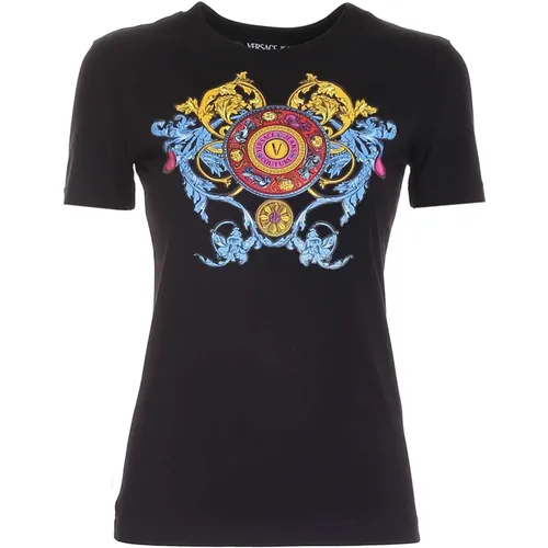 Regalia Logo Print T-Shirt - Versace Jeans Couture - Modalova