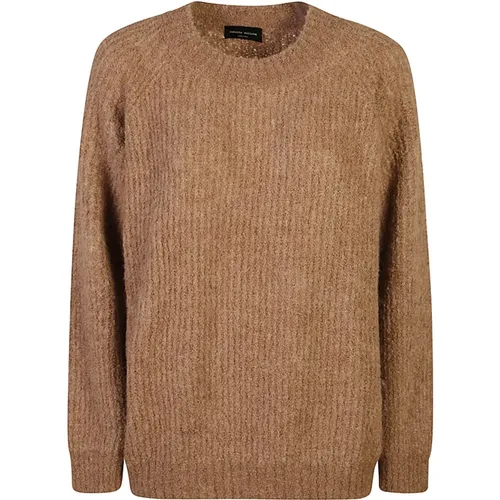 Brauner Strickpullover Aw24 - Roberto Collina - Modalova