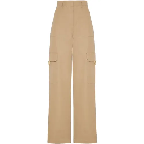 Canvas cargo trousers , female, Sizes: XS - Valentino - Modalova