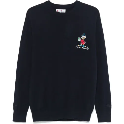 Knitted Sweater with Embroidered Motif , male, Sizes: M - MC2 Saint Barth - Modalova