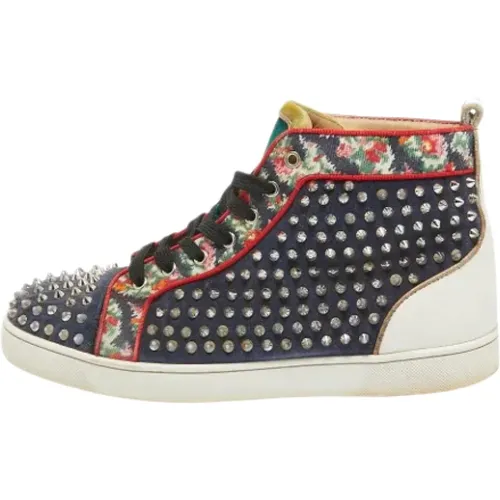 Pre-owned Sneakers, male, , Size: 11 US Pre-owned Canvas sneakers - Christian Louboutin Pre-owned - Modalova