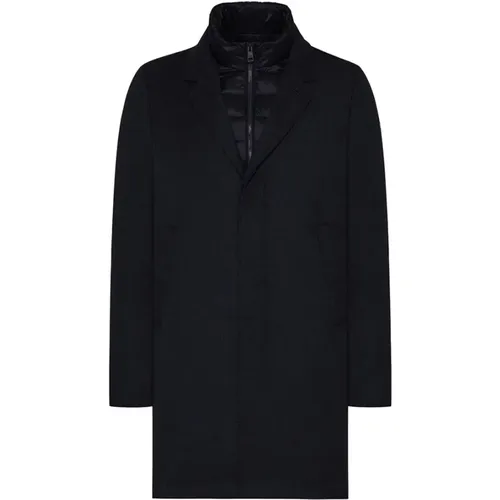 Technical Wool Padded Coat , male, Sizes: XL, 3XL, 2XL, L - Duno - Modalova