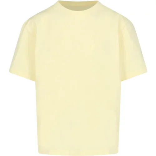 Gelbes Oversize T-Shirt mit geripptem Abschluss , Herren, Größe: L - Studio Nicholson - Modalova