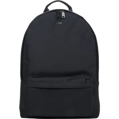 Herren Schwarzer Rucksack mit Weichen Schultergurten Er00114150 - Estro - Modalova