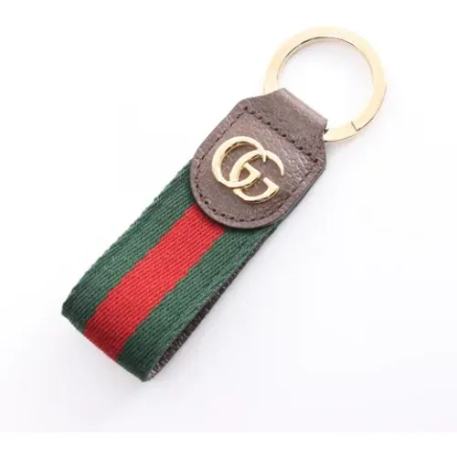 Pre-owned Accessories, female, , Size: ONE SIZE Pre-owned Canvas key-holders - Gucci Vintage - Modalova