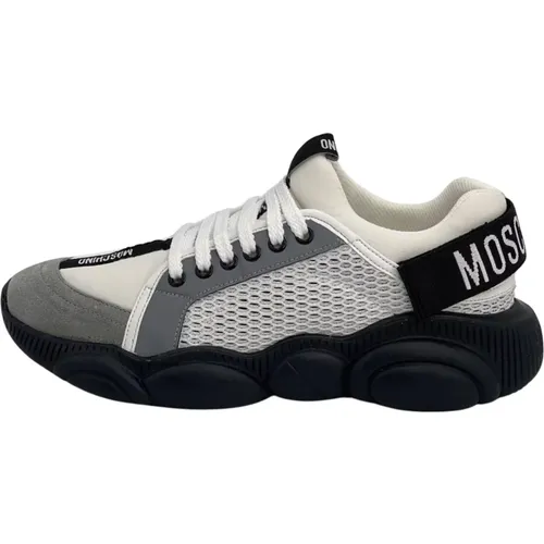 Teddy Sneaker in , Black, and Grey , female, Sizes: 6 UK - Moschino - Modalova