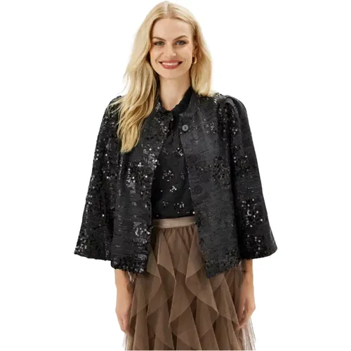 Sequin Jacket Blazer , female, Sizes: L, XL, 2XL, M - IN Front - Modalova