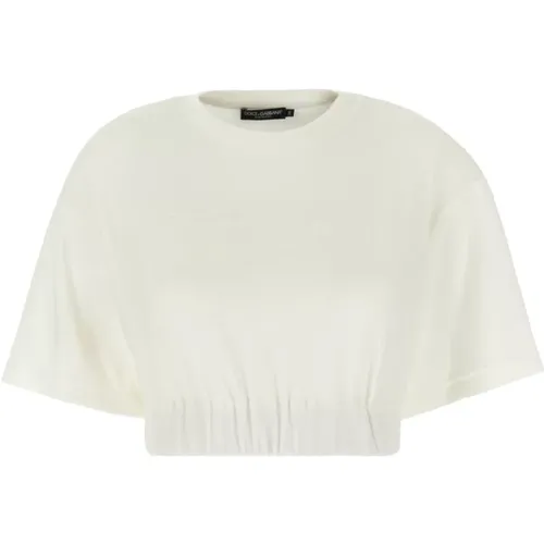 Lässiges Baumwoll-T-Shirt für Männer , Damen, Größe: M - Dolce & Gabbana - Modalova