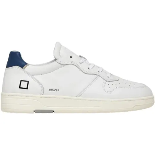 Sneakers, male, , Size: 8 US Leather Low Top Sneakers - D.a.t.e. - Modalova