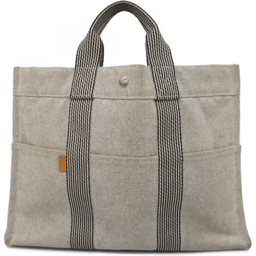 Pre-owned Canvas handbags , female, Sizes: ONE SIZE - Hermès Vintage - Modalova