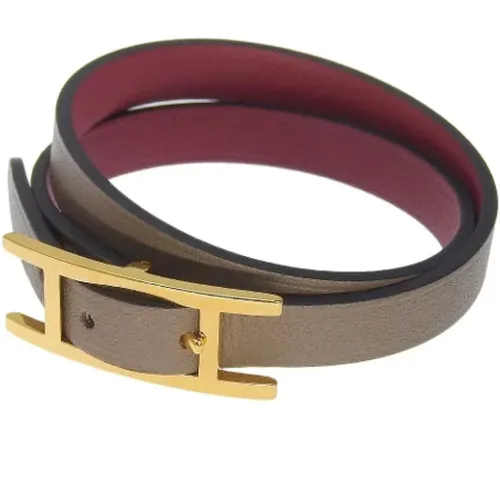 Pre-owned Jewellery, female, , Size: ONE SIZE Pre-owned Leather bracelets - Hermès Vintage - Modalova