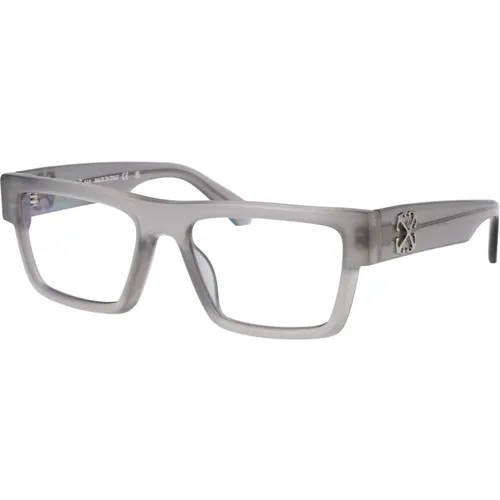 Stylish Optical Style 61 Glasses , unisex, Sizes: 54 MM - Off White - Modalova