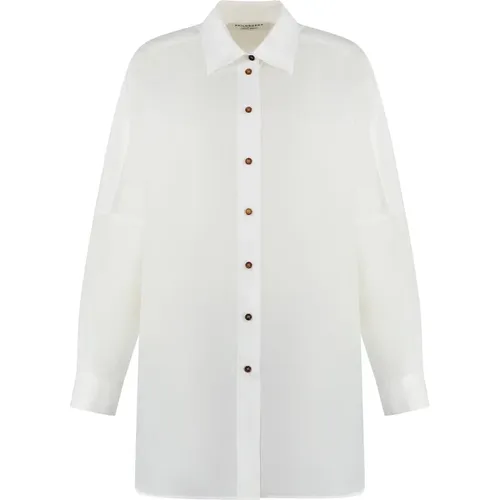 Shirts, female, , Size: L Cotton Blend Shirt - Philosophy di Lorenzo Serafini - Modalova
