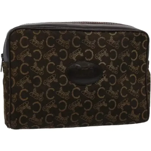 Pre-owned Clutches, female, , Size: ONE SIZE Pre-owned Canvas celine-bags - Celine Vintage - Modalova