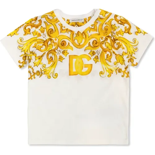 T-Shirt mit 'barocco' Print - Dolce & Gabbana - Modalova