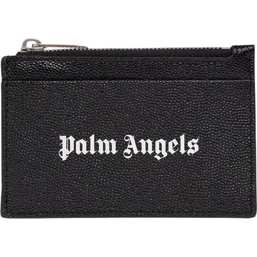 Wallets & Cardholders, male, , Size: ONE SIZE Card holder with logo - Palm Angels - Modalova